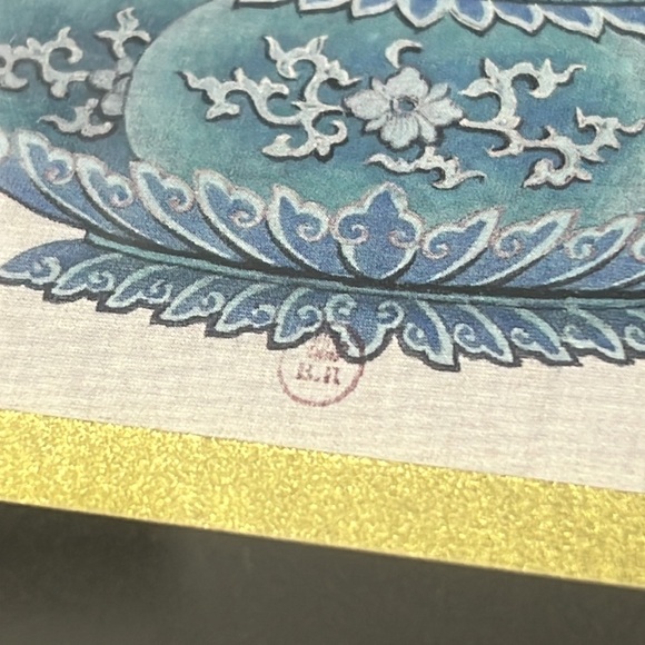 “Golden Bloom” Framed Bird Painting - Framed Hand Painted on Silk - Picture 9 of 9